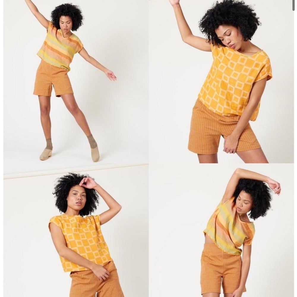 Ace & Jig XL reversible Mason shell in Citrus